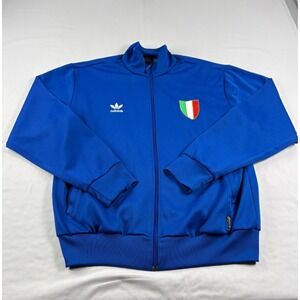 Vintage Italy Track Jacket Mens XL Blue Adidas Fifa World Cup 2006 Futbol Y2K